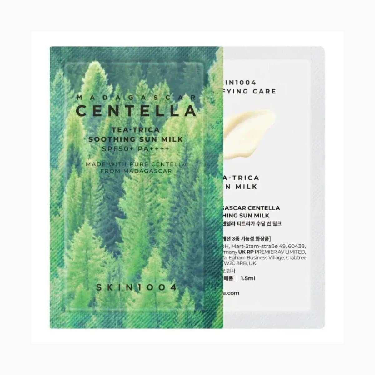 (Sachets) SKIN1004 Madagascar Centella Tea-Trica Soothing Sun Milk 1.5ml