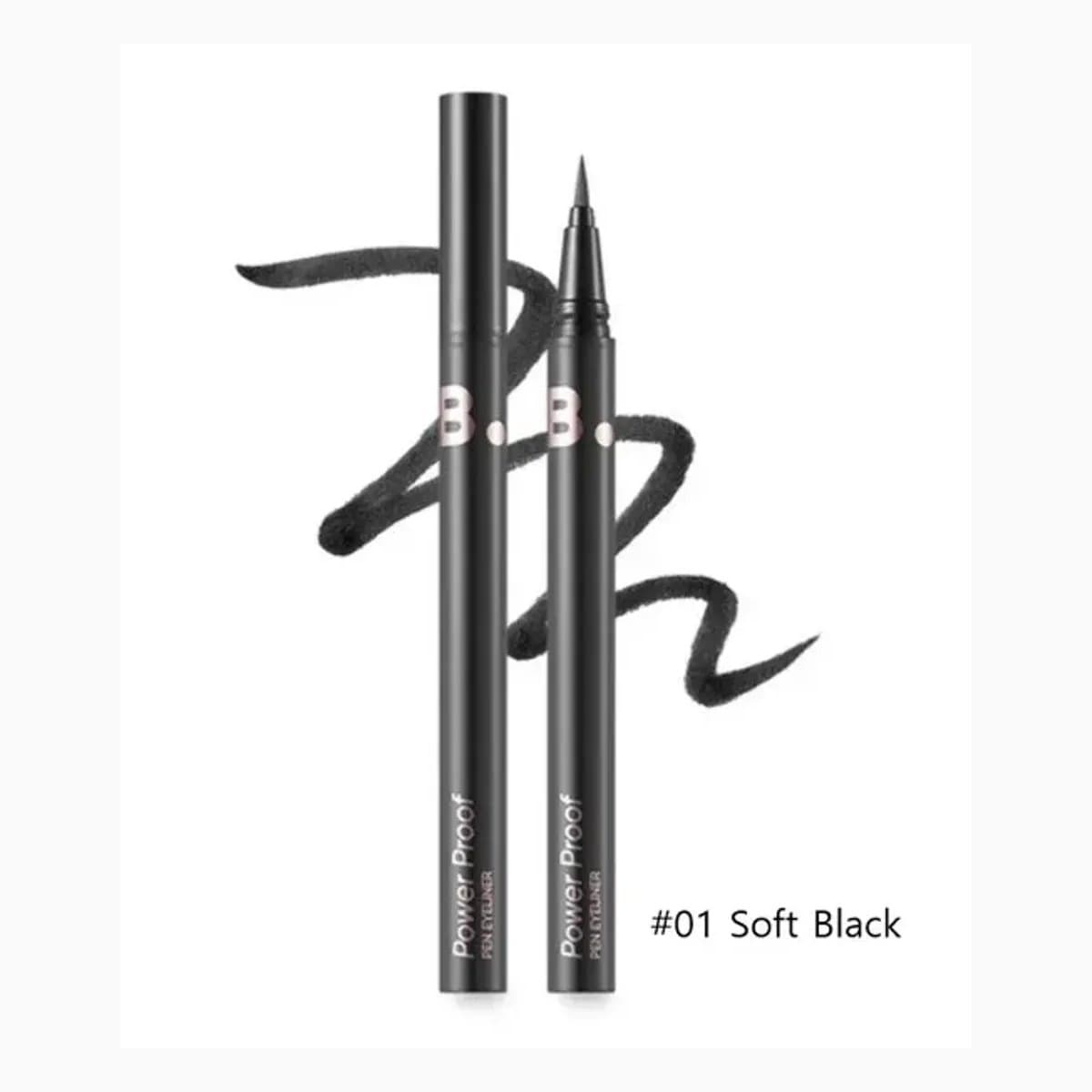 B. by BANILA Power Proof Pen Eyeliner-01 Soft Black-0.4G