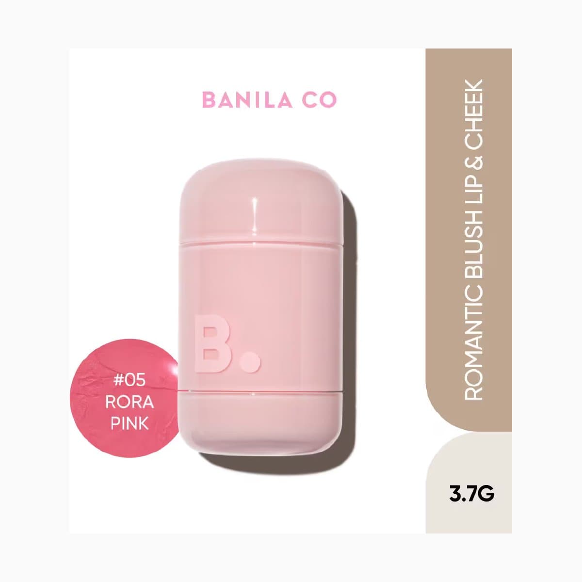 B. by BANILA Romantic Blush Lip&Cheek-05 Rora Pink