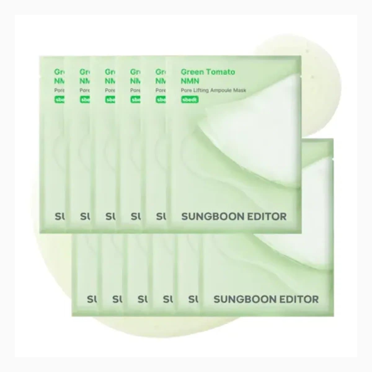 Sungboon Editor Green Tomato NMN Pore Lifting Ampoule Mask 23g*10pcs