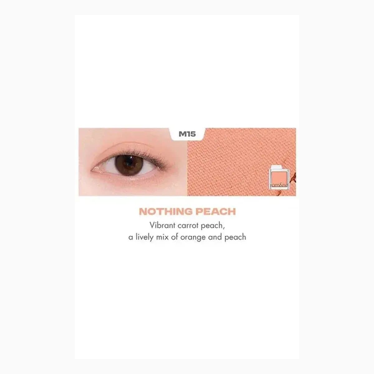 rom&nd SLIDE IN SINGLE M15 NOTHING PEACH