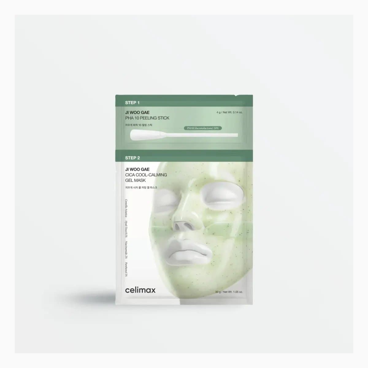 CELIMAX JI WOO GAE CICA PHA PEEL 2-STEP GEL MASK 1EA