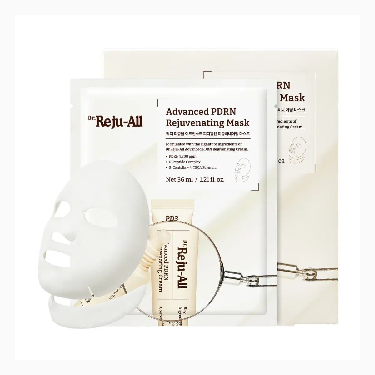Dr.Reju-All Advanced PDRN Rejuvenating Mask 1Box (4EA*36ml)
