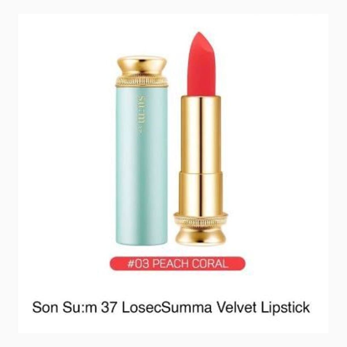 su:m37° Rosic Summa Velvet Lipstick No.03 Peach Coral