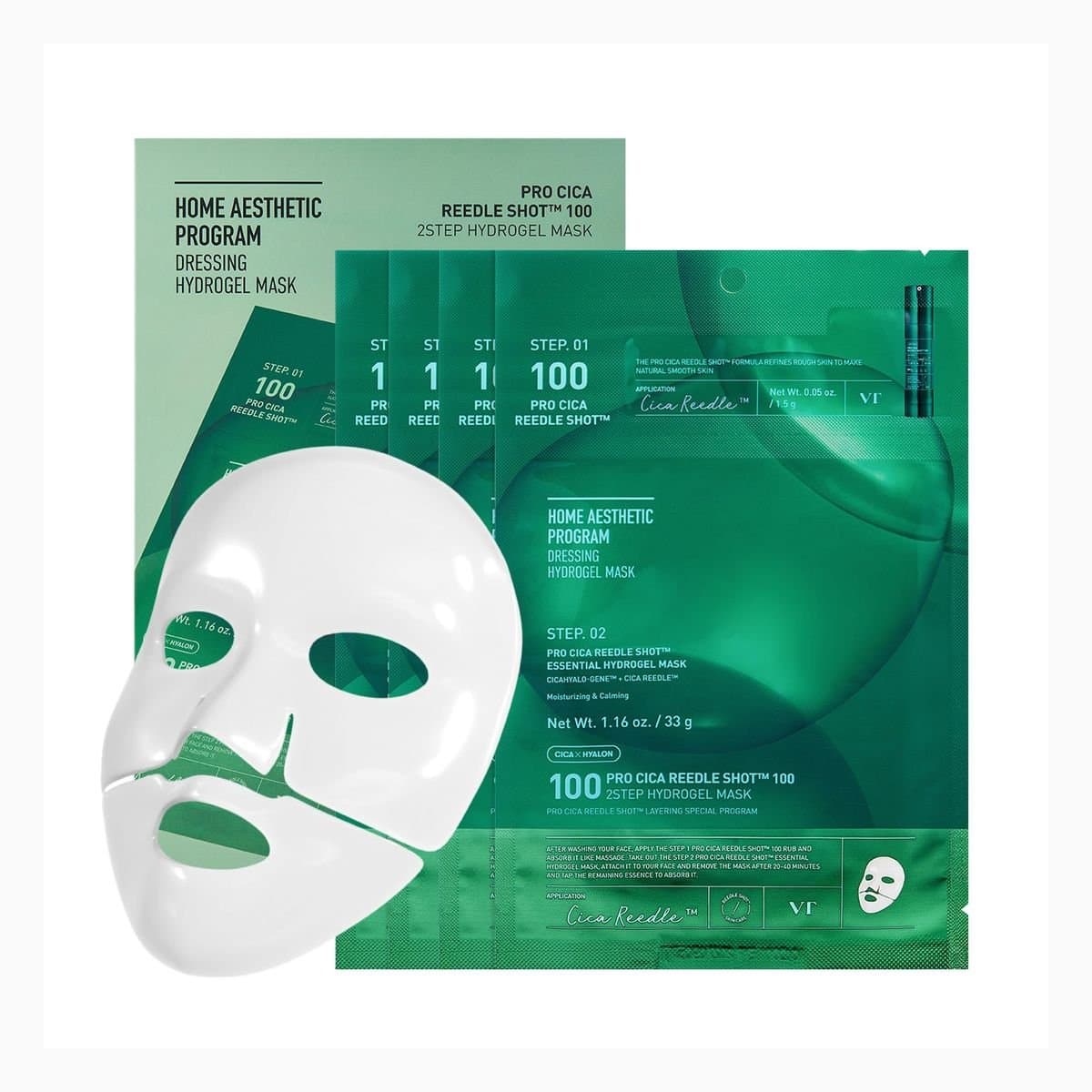 VT PRO CICA REEDLE SHOT 2STEP HYDROGEL MASK