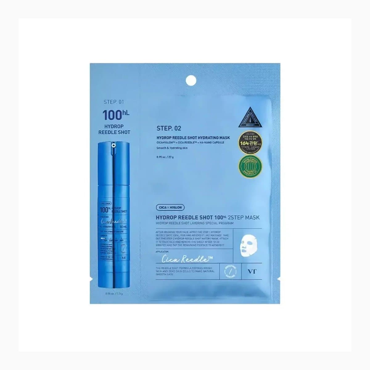 VT HYDROP REEDLE SHOT 100hL 2 STEP MASK (5EA) (1.5g + 27g) 5EA