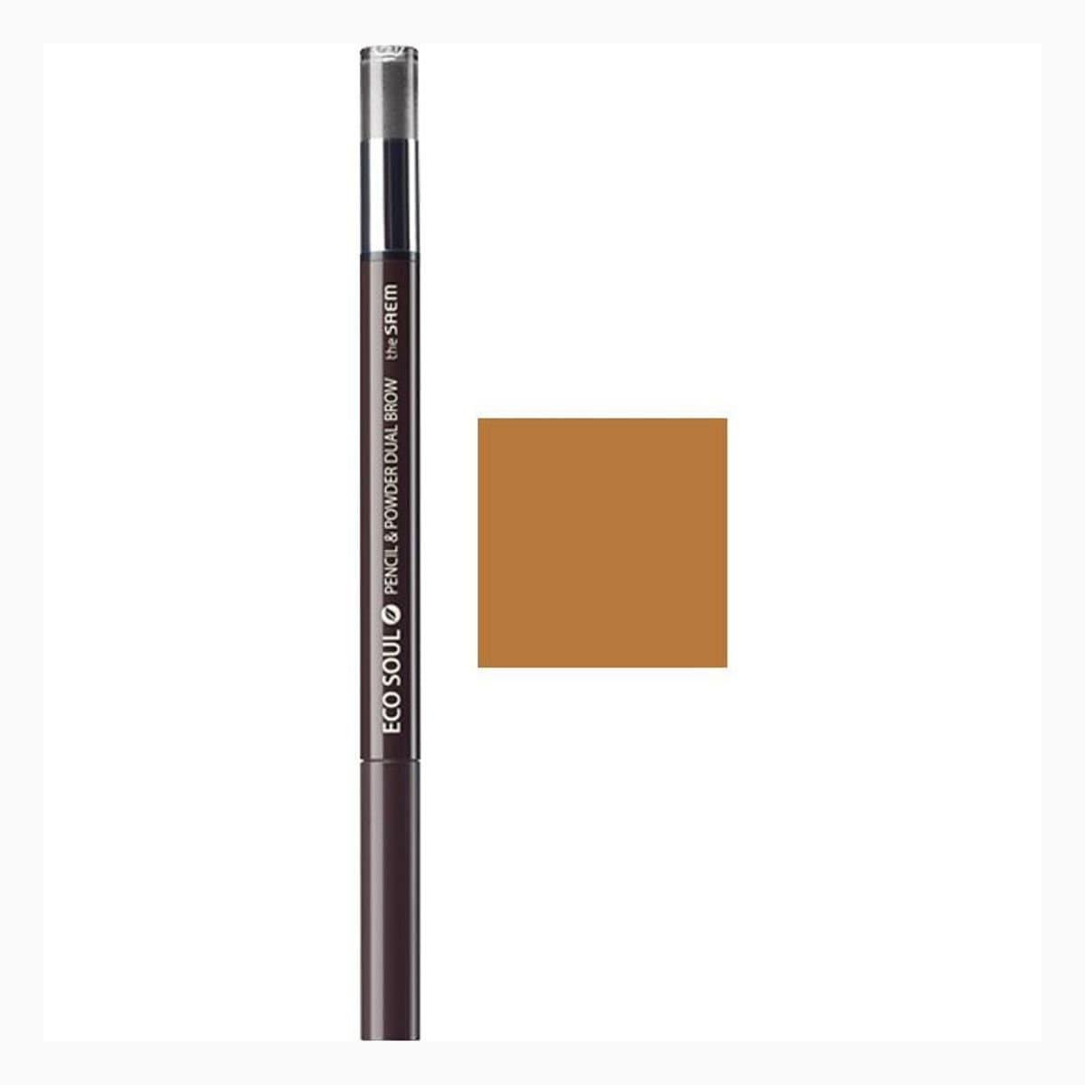Eco Soul Pencil & Powder Dual Brow 01 Natural Brown