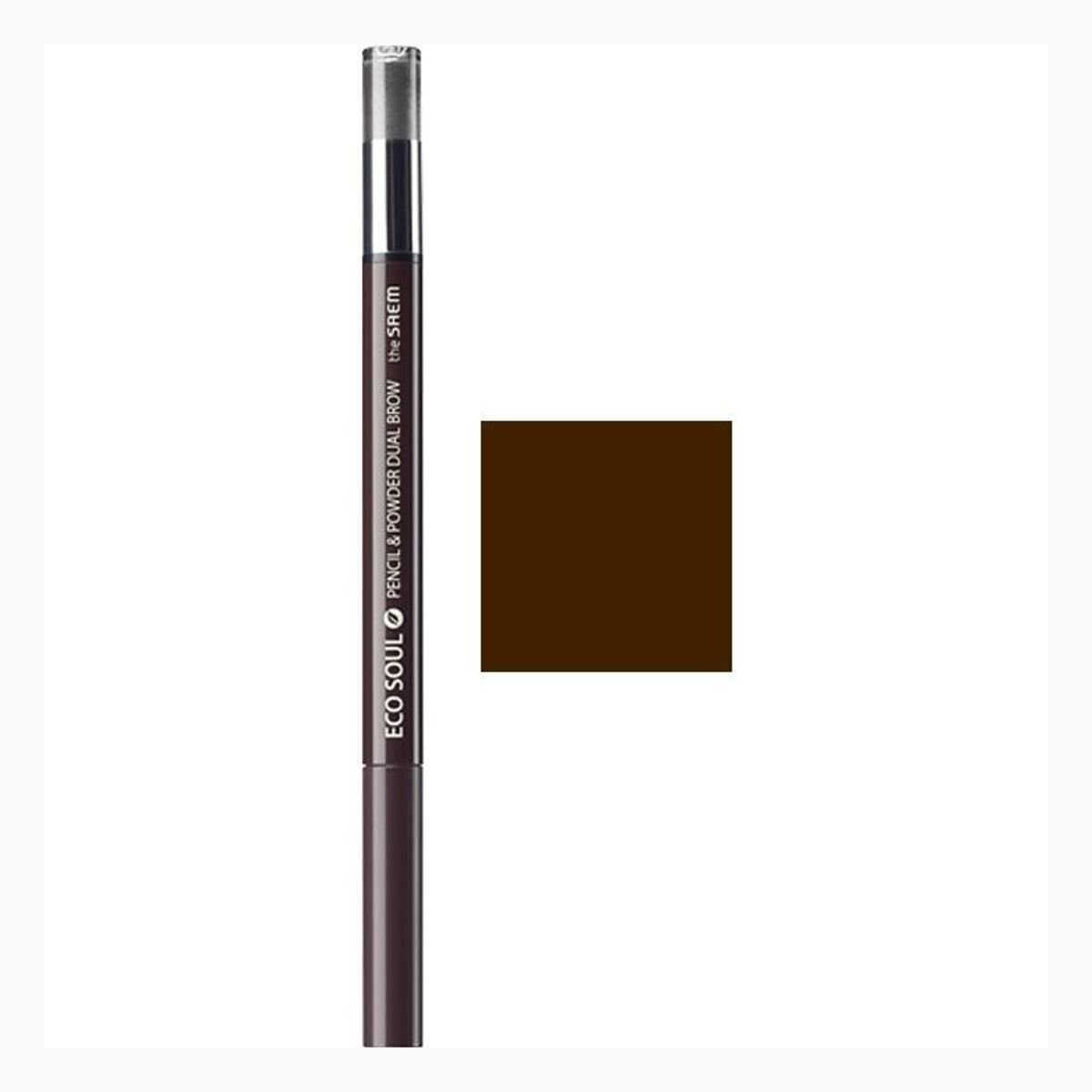 Eco Soul Pencil & Powder Dual Brow 02 Deep Brown