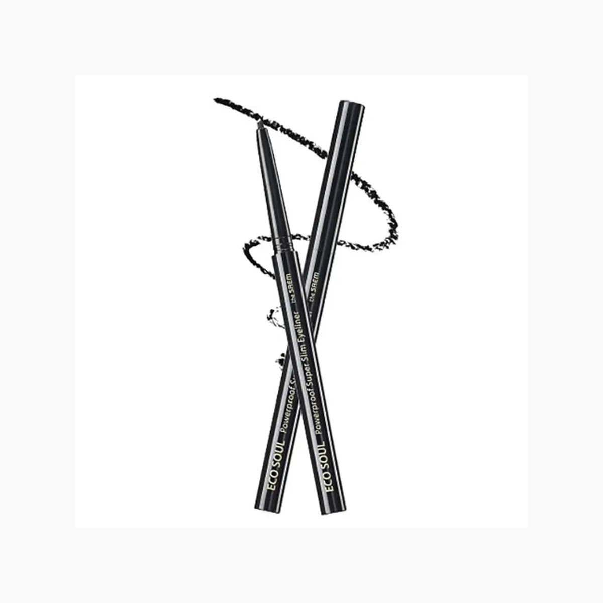 Eco Soul Powerproof Super Slim Eyeliner BK01 Night Black