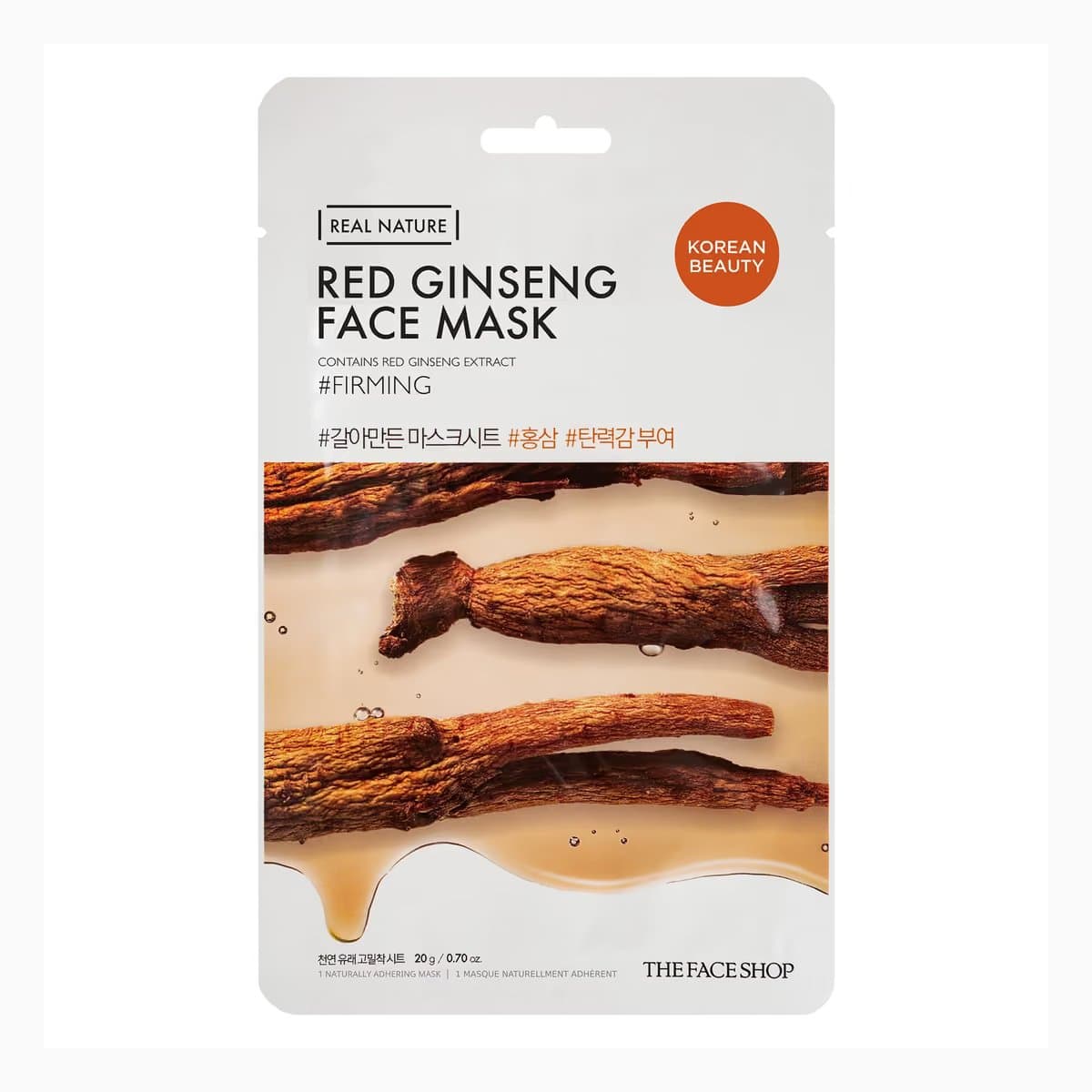 REAL NATURE.RED GINSENG FACE MASK