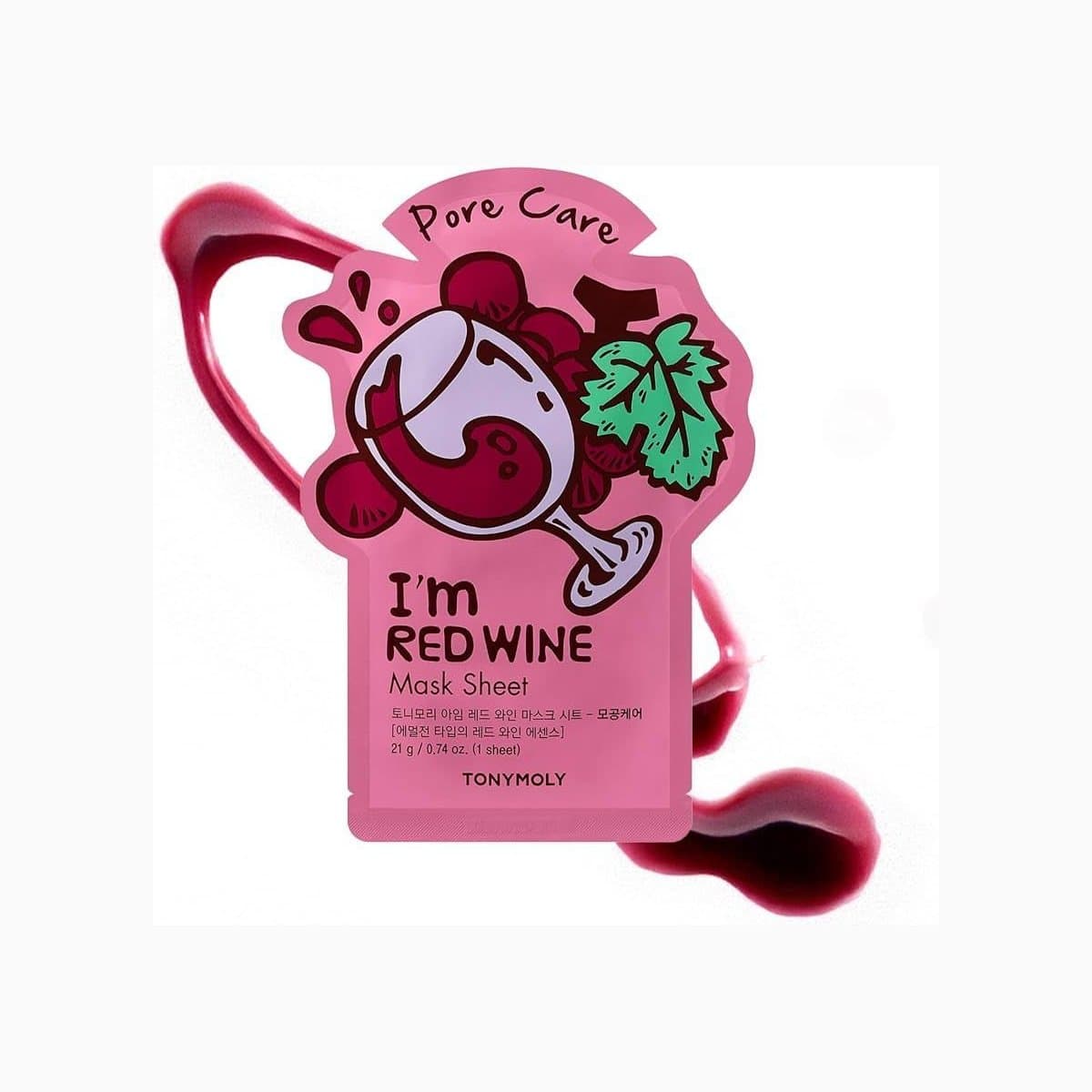 I AM RED WINE MASK SHEET – PORE CARE