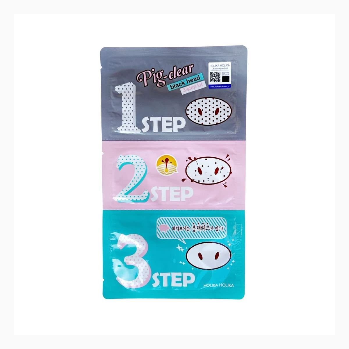 Pig Clear Blackhead 3-step kit(genuine article sticker)