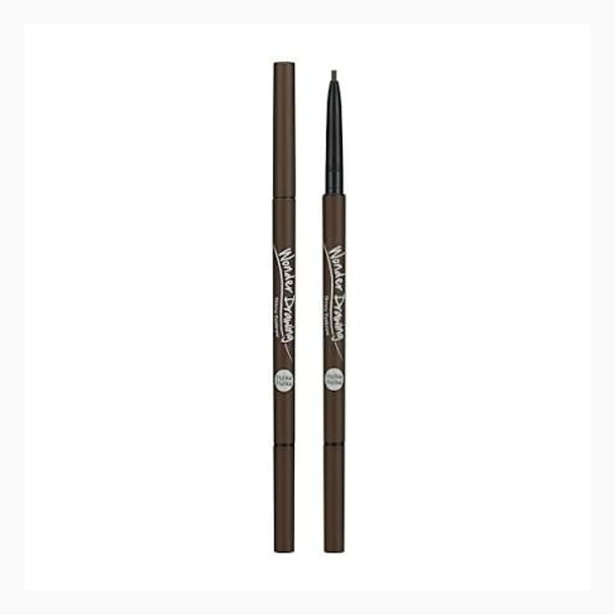 [Olive Young Exclusive]  Wonder Drawing Skinny Eyebrow 02 Dark Brown (Double Edition)