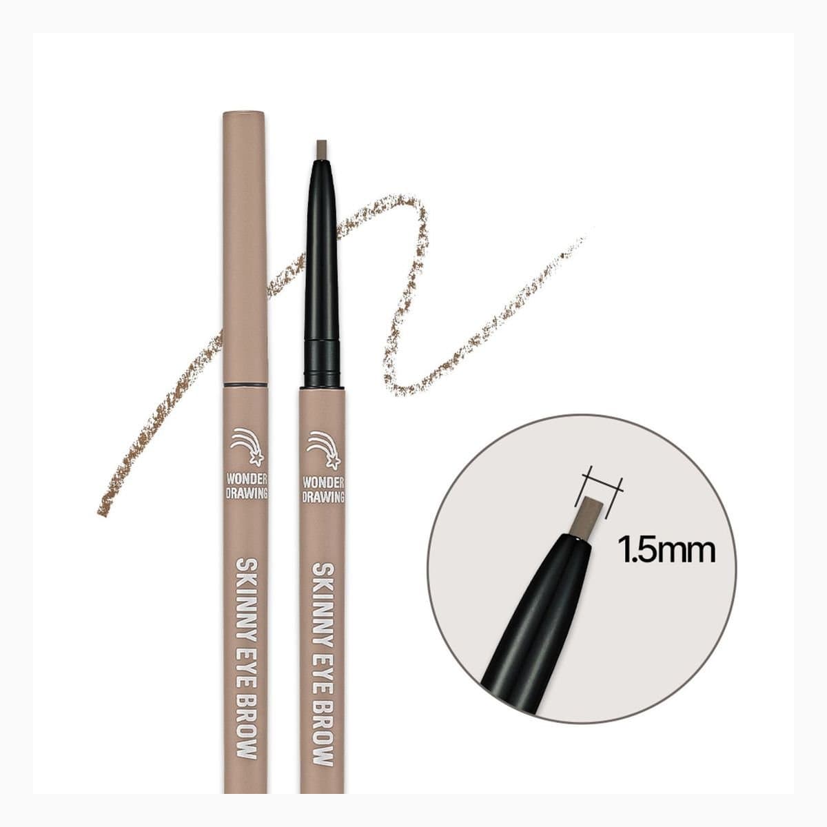 [Olive Young Exclusive]  Wonder Drawing Skinny Eyebrow 05 Ash Brown (Double Edition)