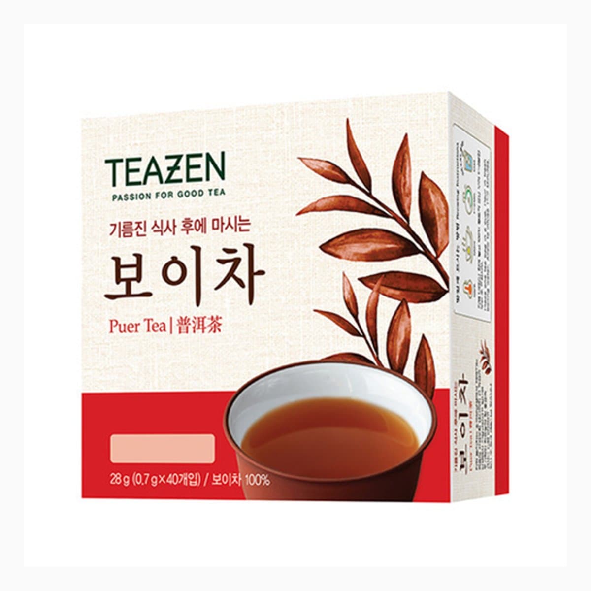 Pu'er Tea 40T 0.7 X 40 Teabags