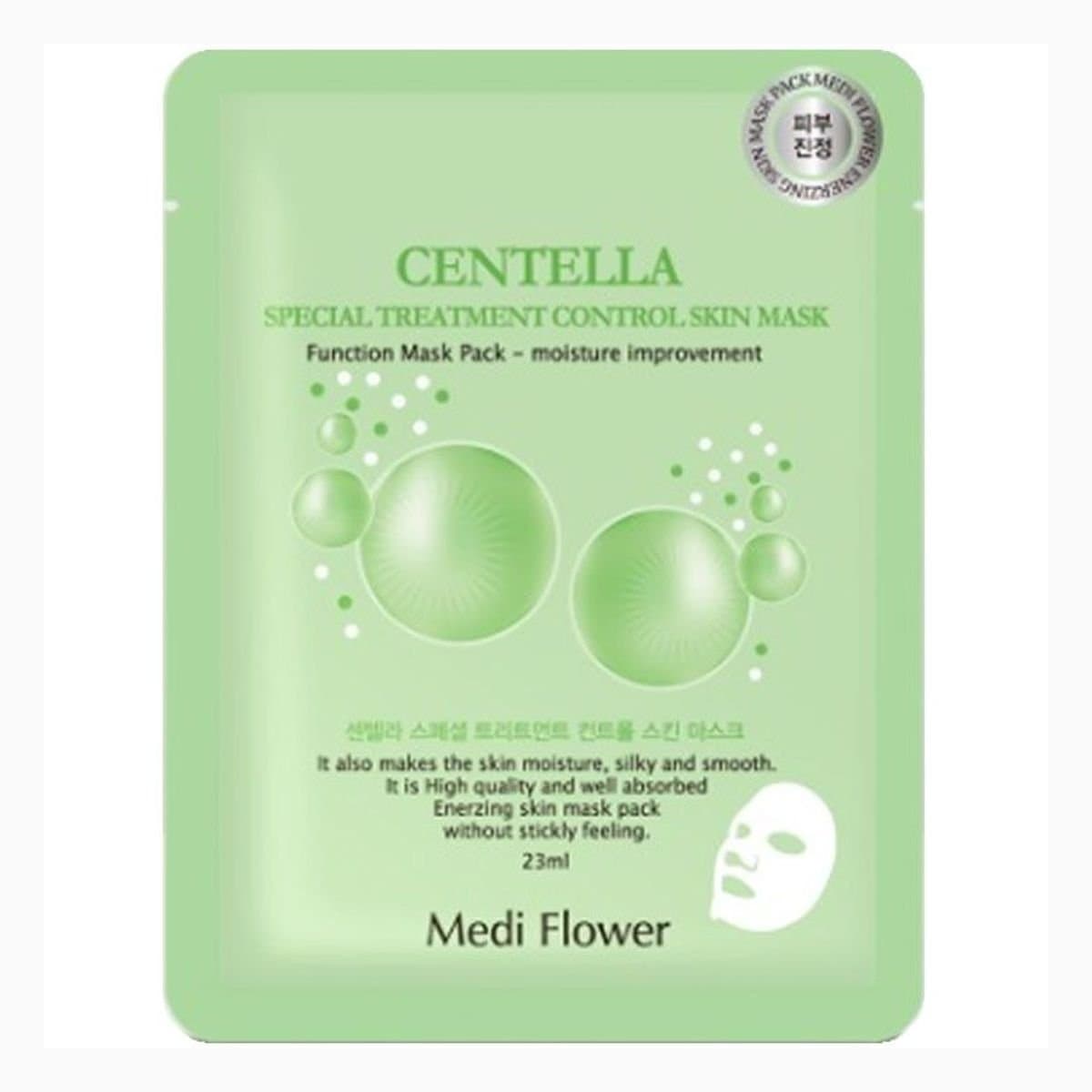 Mediflower Centella Seu Pe Syeol Teu Ri Teu Meon Teu Ba Un Si Mask Pack 1Jang Dang Dan Ga Special Treatment Bouncy Mask pack (Centella) per unit 23g