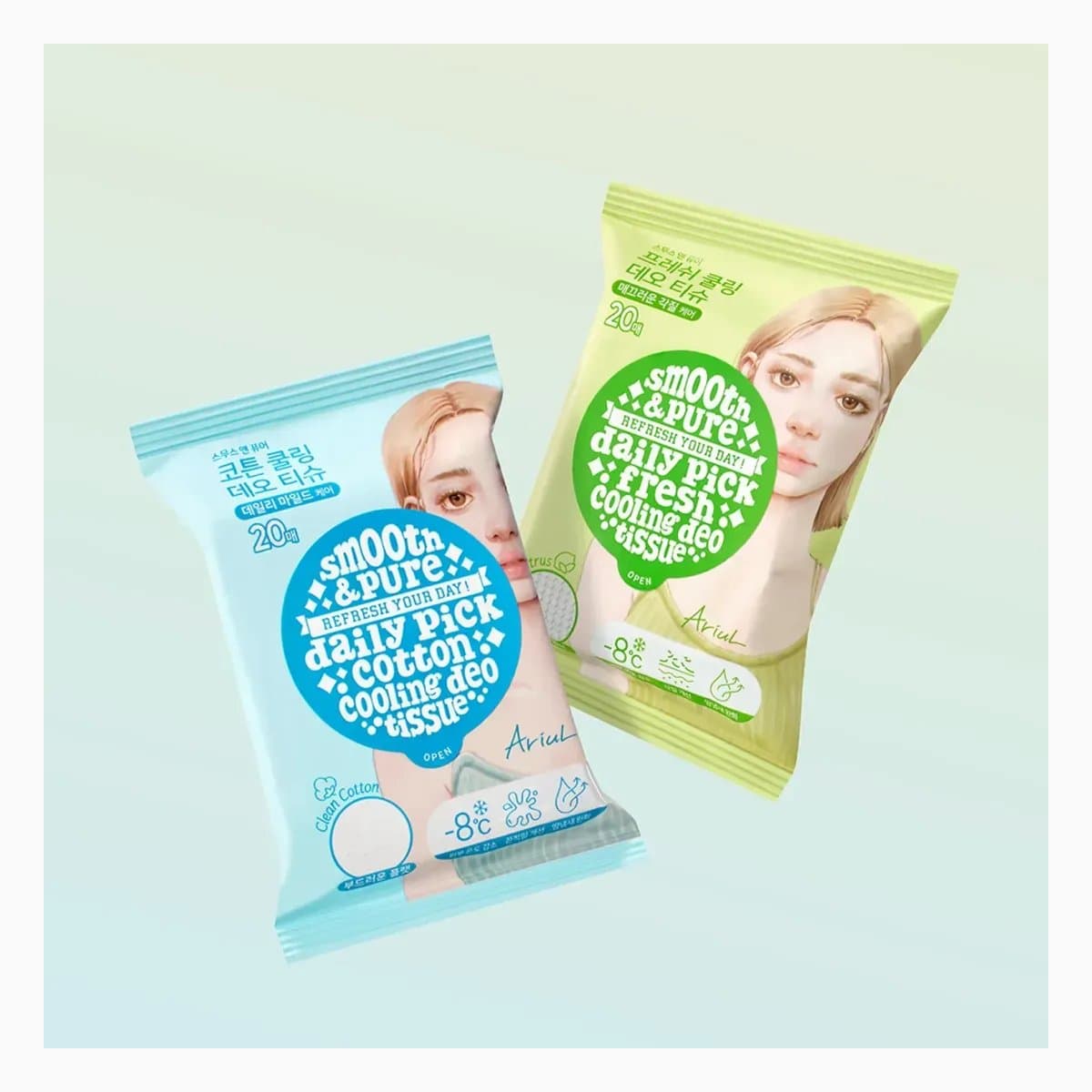 Ariul Smooth & Pure Fresh Cooling Deo Tissue Set
