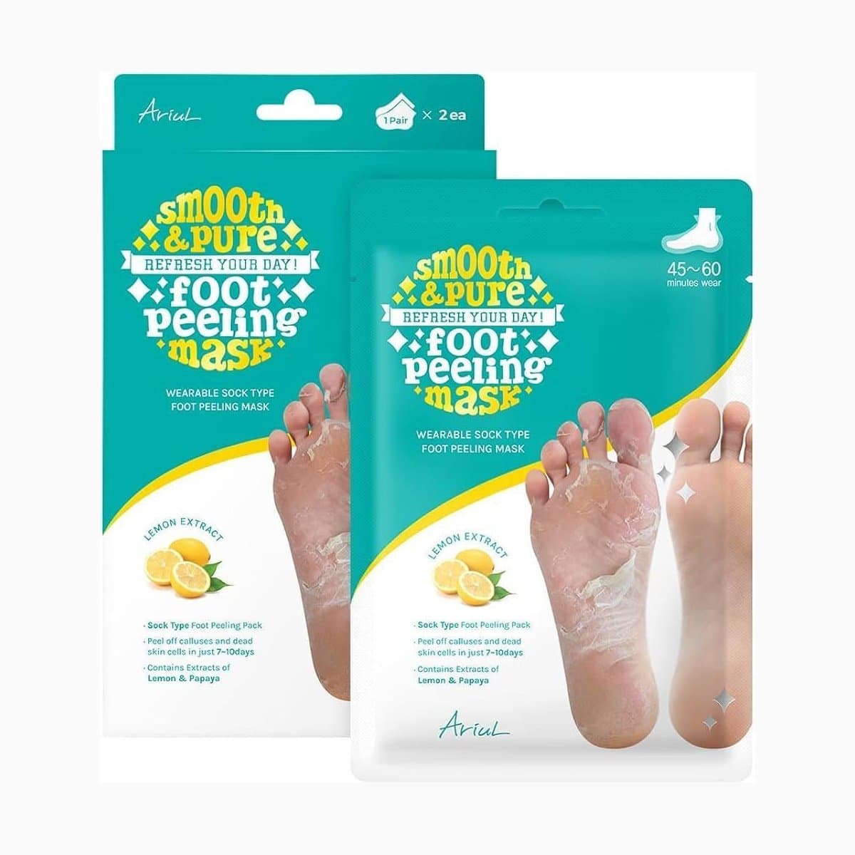 Ariul Smooth & Pure Foot Peeling Mask Soothing 2pairs/box