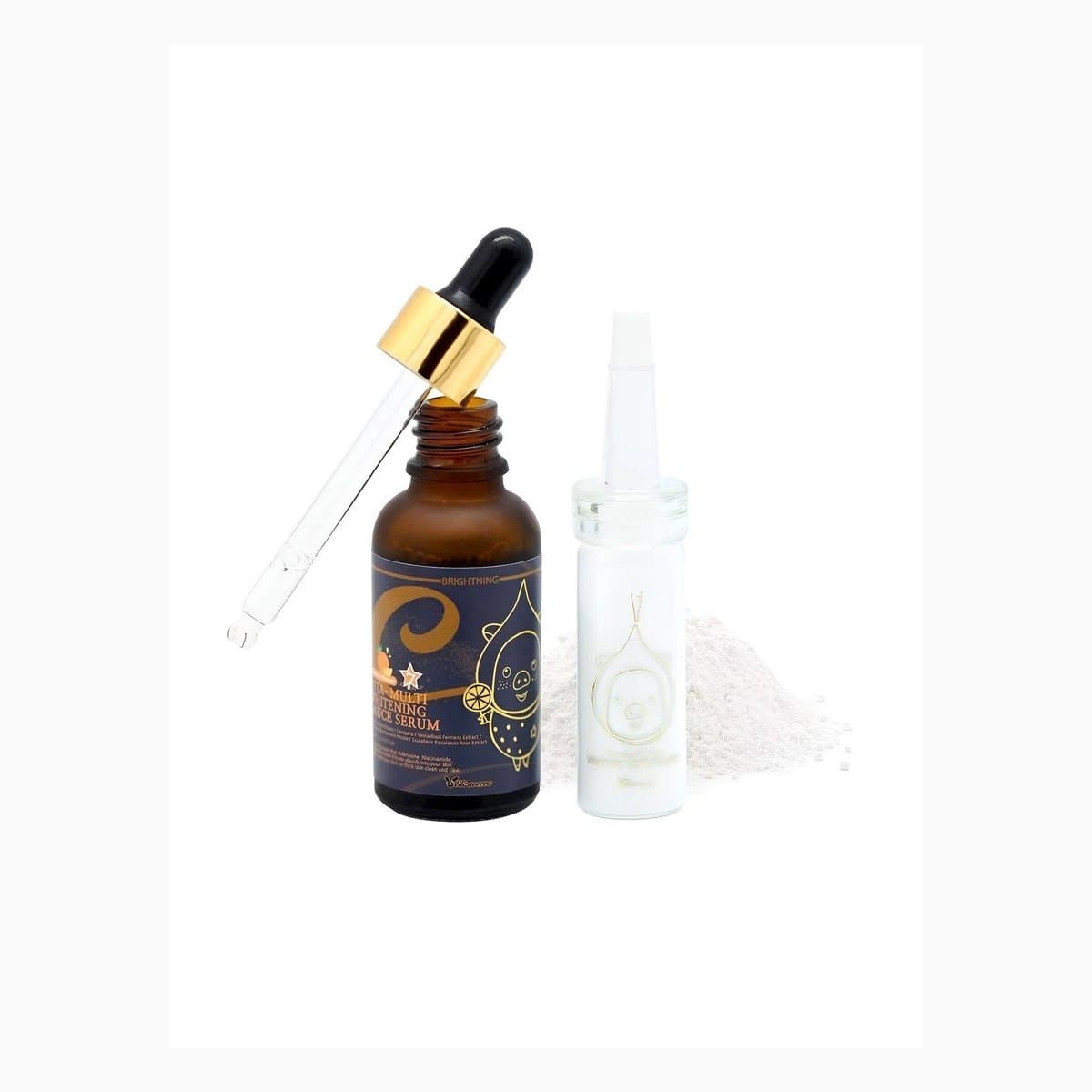 VitaminC 100% Powder + Vita-Multi Whitening Sauce Serum