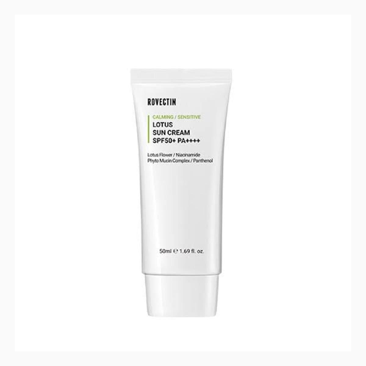 Rovectin Calming Lotus Sun Cream SPF50+ PA++++ 50ml