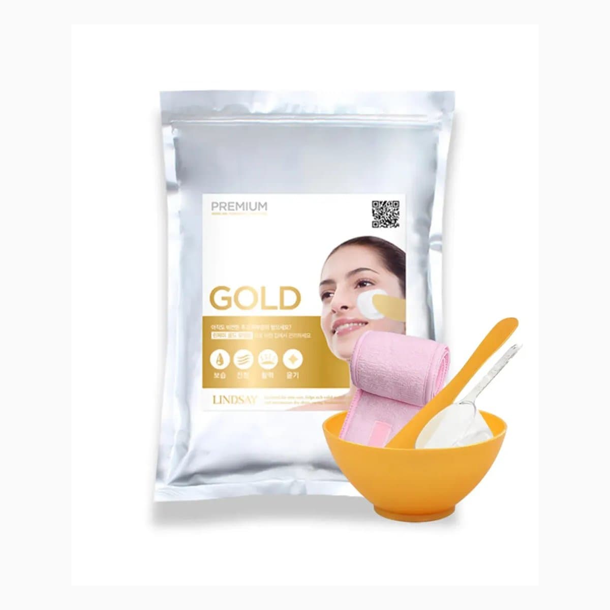 Lindsay Premium Gold Modeling Mask(Zipper)