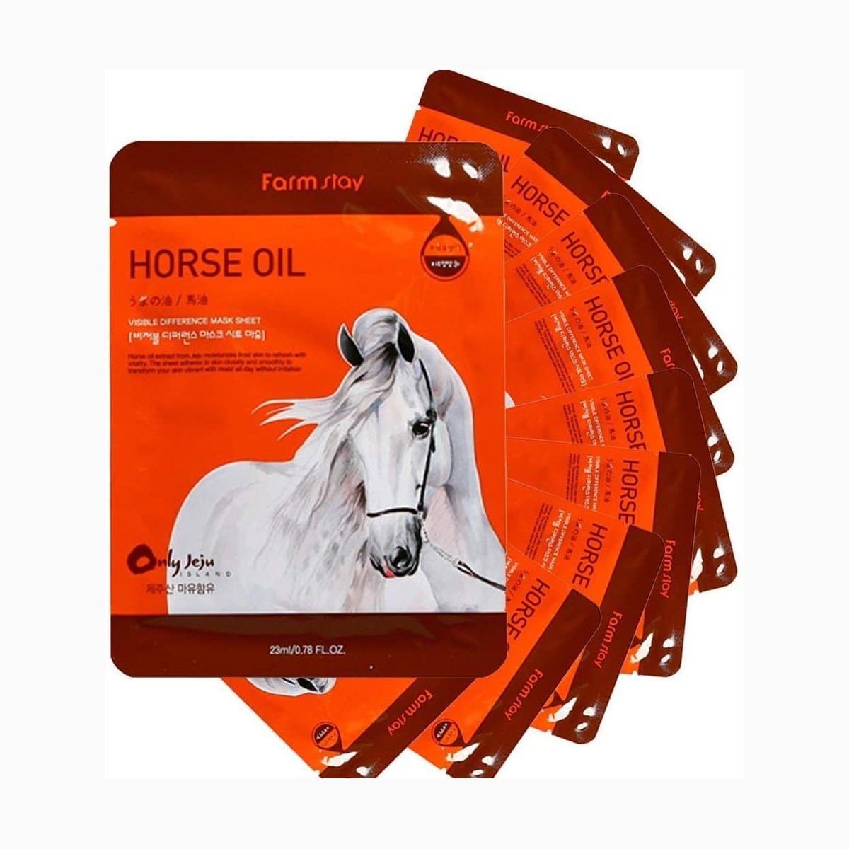 FARMSTAY VISIBLE DIFFERENCE MASK SHEET HORSE OIL