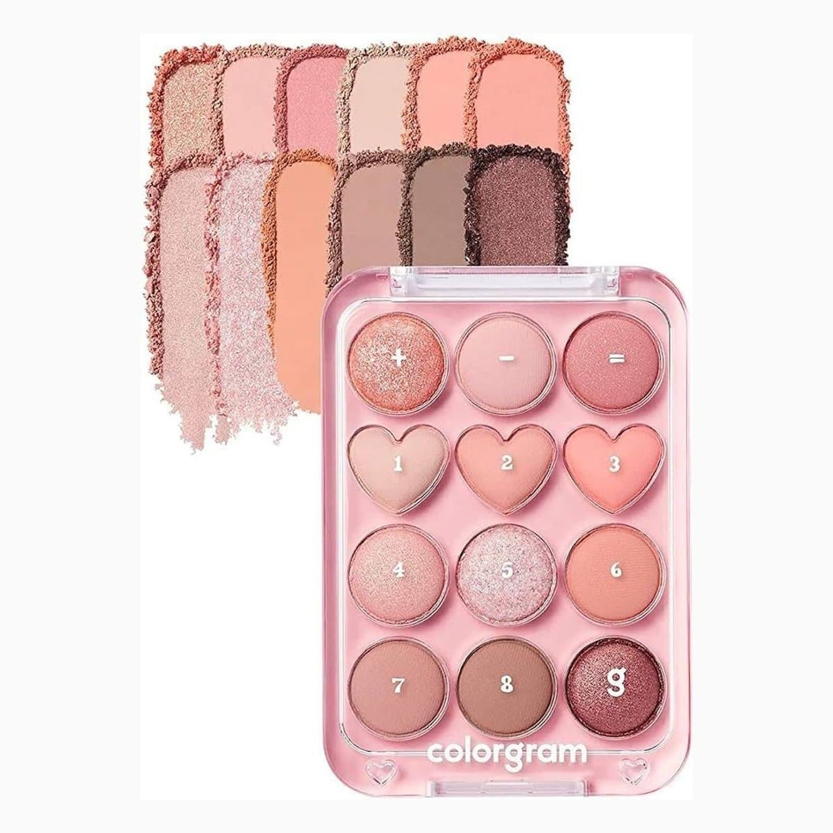 colorgram Pin Point Eyeshadow Palette 01 Peach + Coral