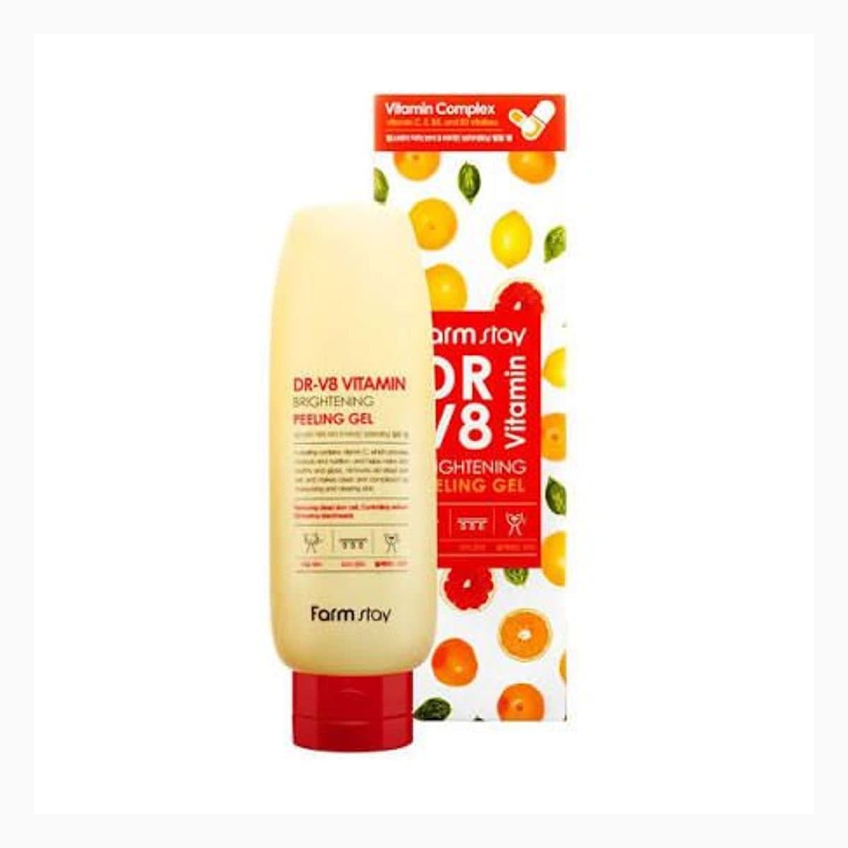 FARMSTAY DR-V8 VITAMIN BRIGHTENING PEELING GEL