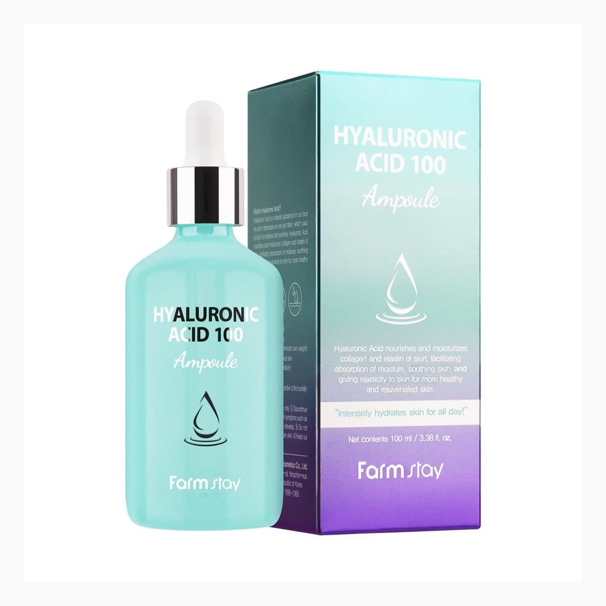 FARMSTAY HYALURONIC ACID 100 AMPOULE