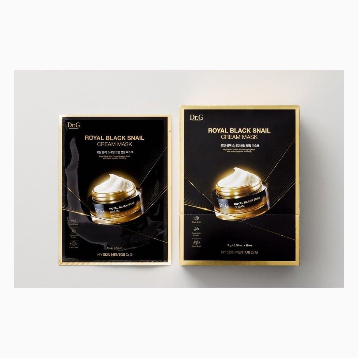 DR.G ROYAL BLACK SNAIL CREAM MASK 16G*10EA