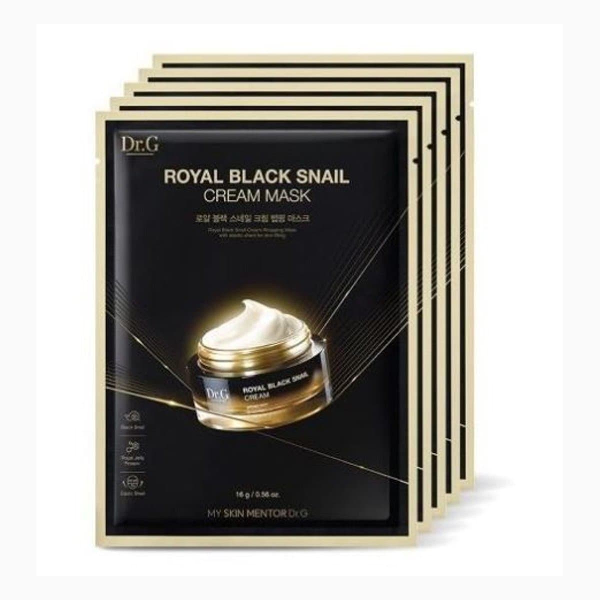 DR.G ROYAL BLACK SNAIL CREAM MASK_5P_M