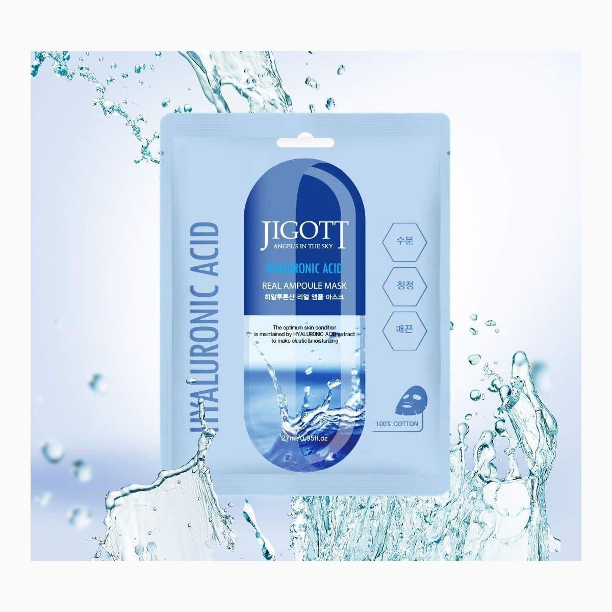JIGOTT HYALURONIC ACID REAL AMPOULE MASK