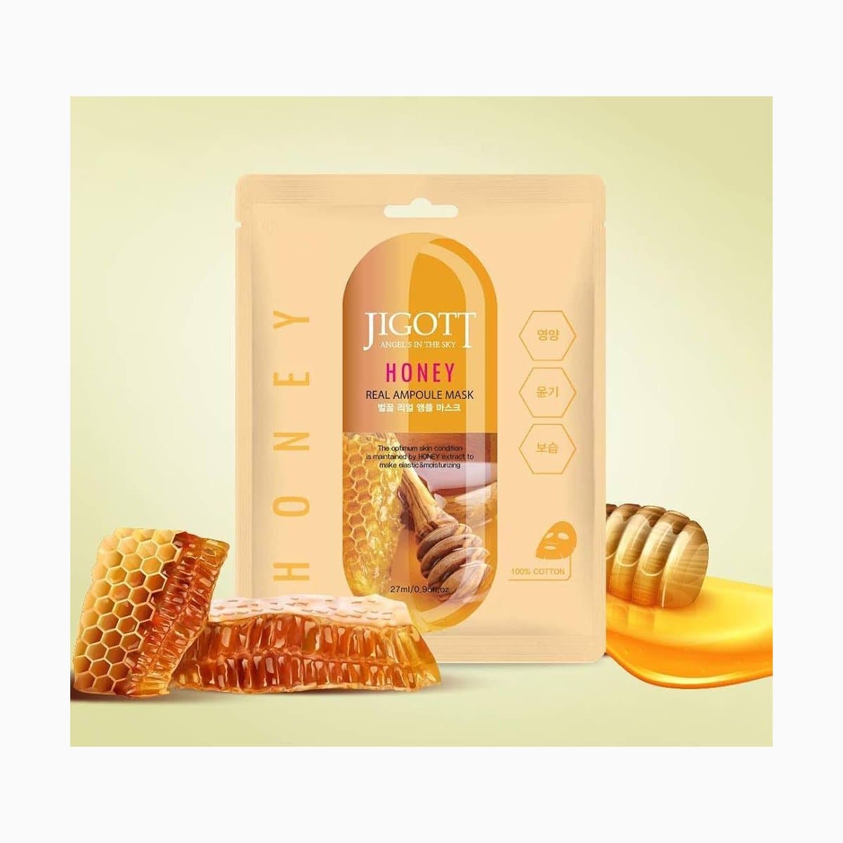 JIGOTT HONEY REAL AMPOULE MASK