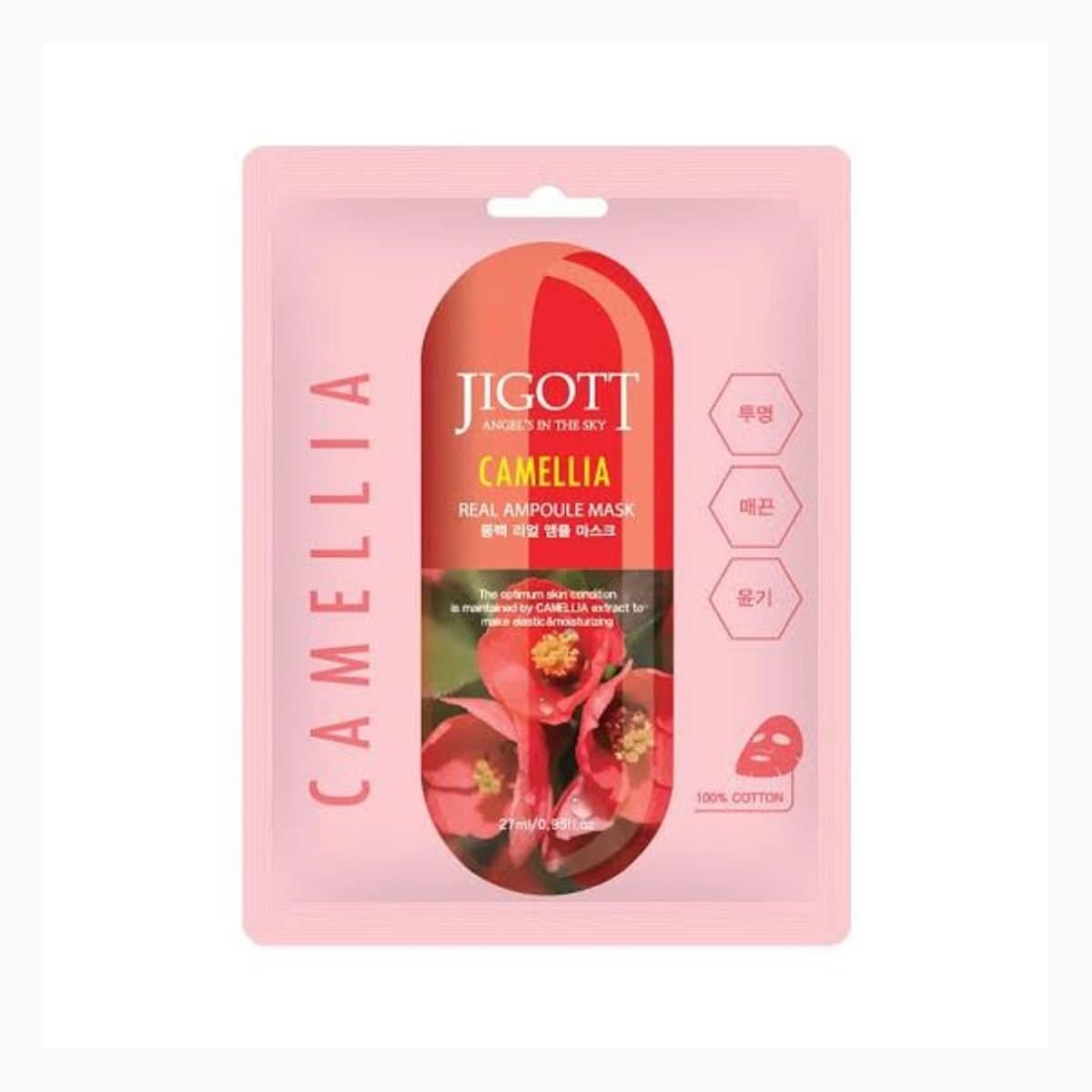JIGOTT CAMELLIA REAL AMPOULE MASK