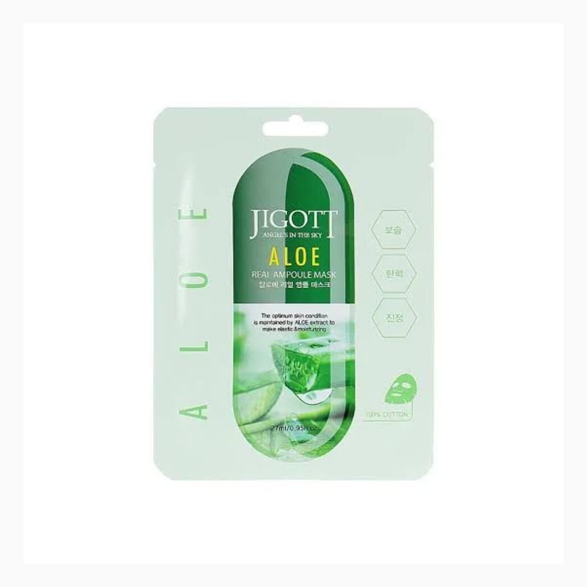 JIGOTT ALOE REAL AMPOULE MASK