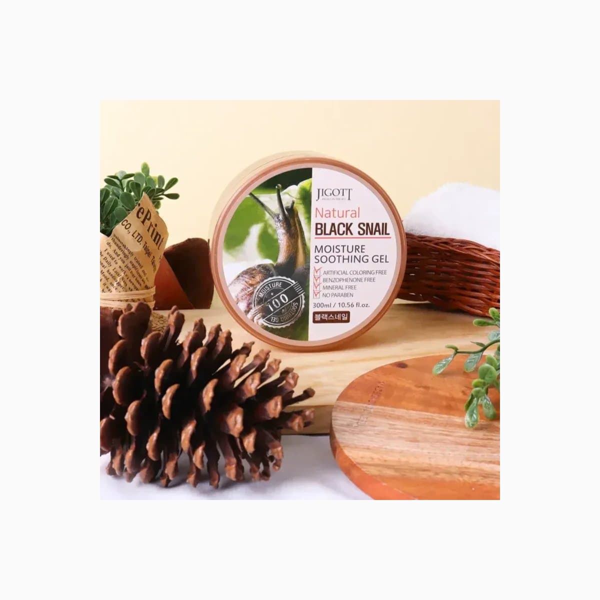 JIGOTT NATURAL BLACK SNAIL MOISTURE SOOTHING GEL