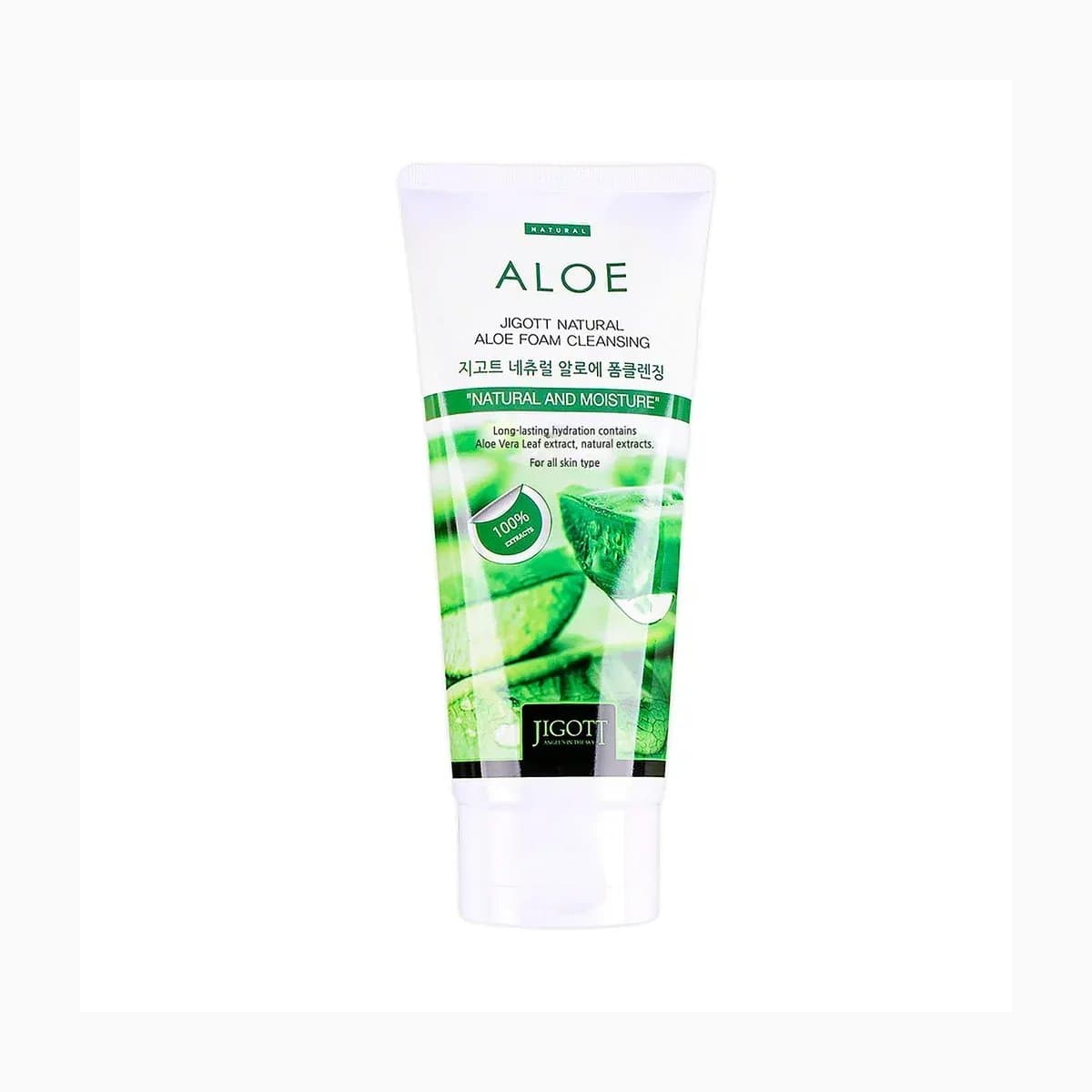 JIGOTT NATURAL ALOE FOAM CLEANSING