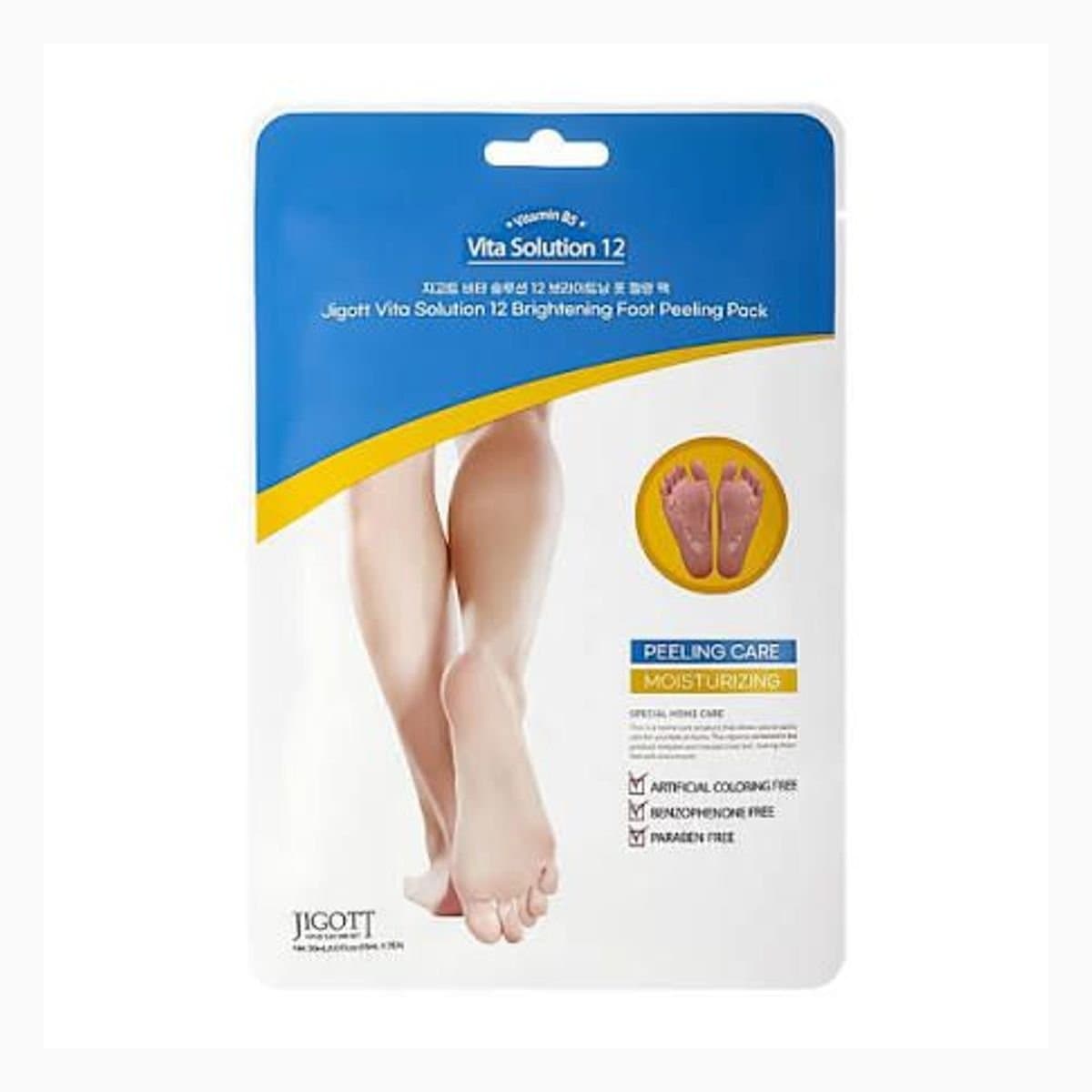 Jigott Vita Solution 12 Brightening Foot Peeling Pack