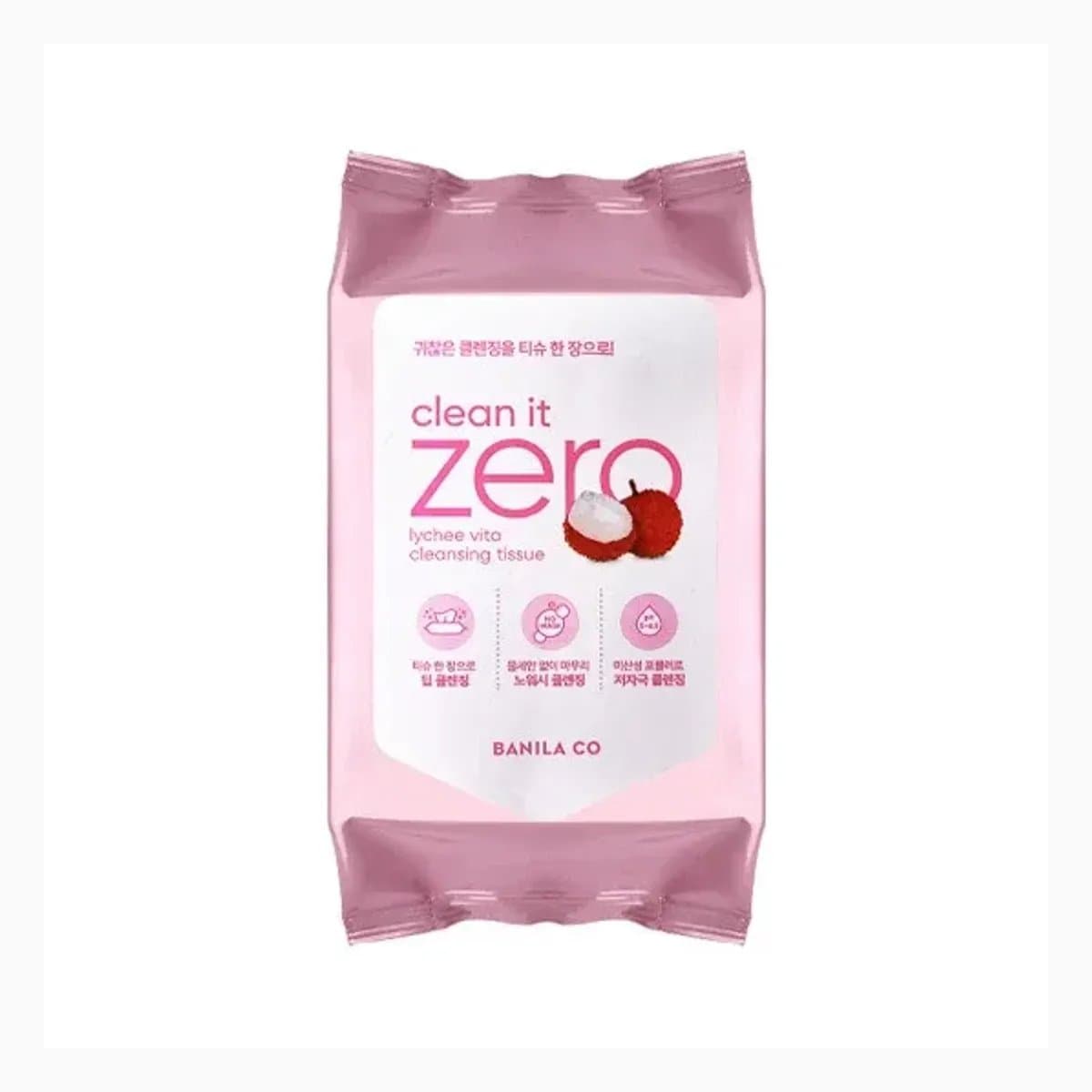 [R]BANILA CO Clean It Zero Lychee Vita Cleansing Tissue (30ea)