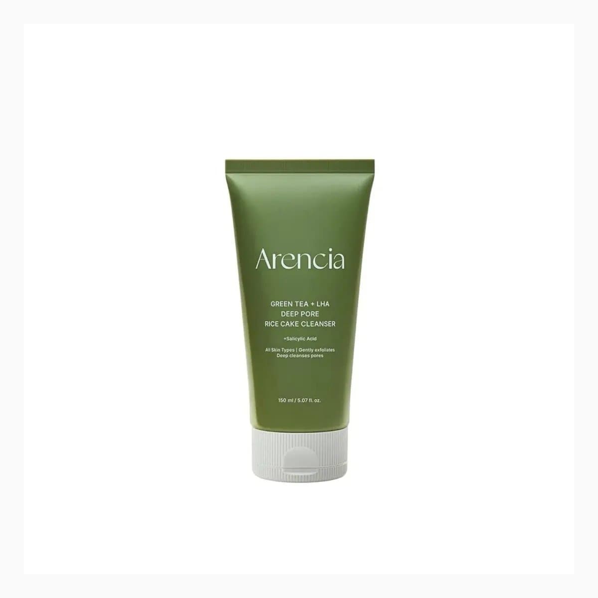 Arencia Green Tea + LHA Deep Pore Rice Cake Cleanser 150g