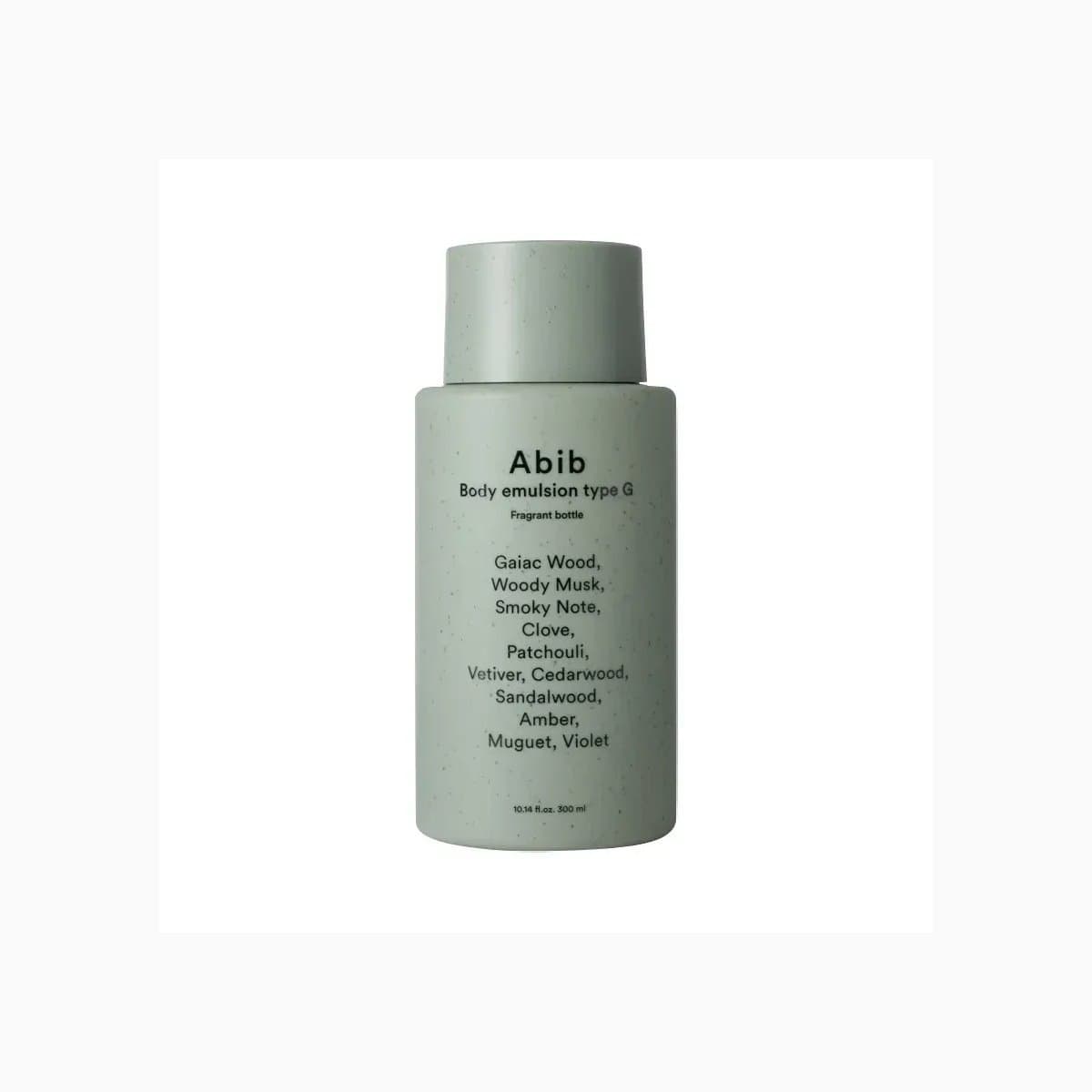 Abib Body emulsion type G
Fragrant bottle