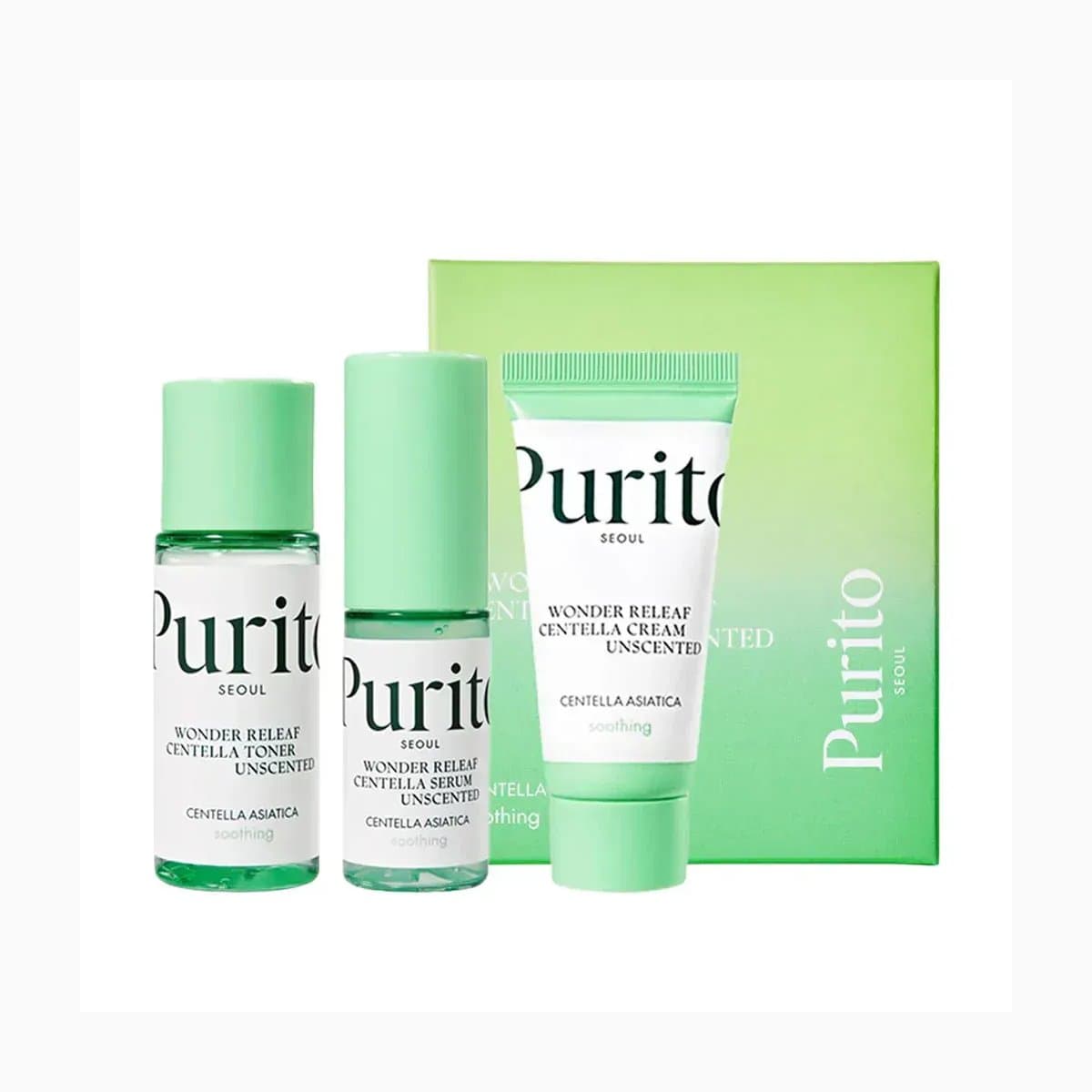 PURITO Wonder Releaf Centella Mini Kit Unscented