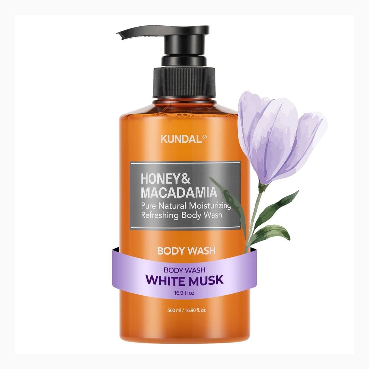HONEY & MACADAMIA PURE BODY WASH 100ML - WHITE MUSK