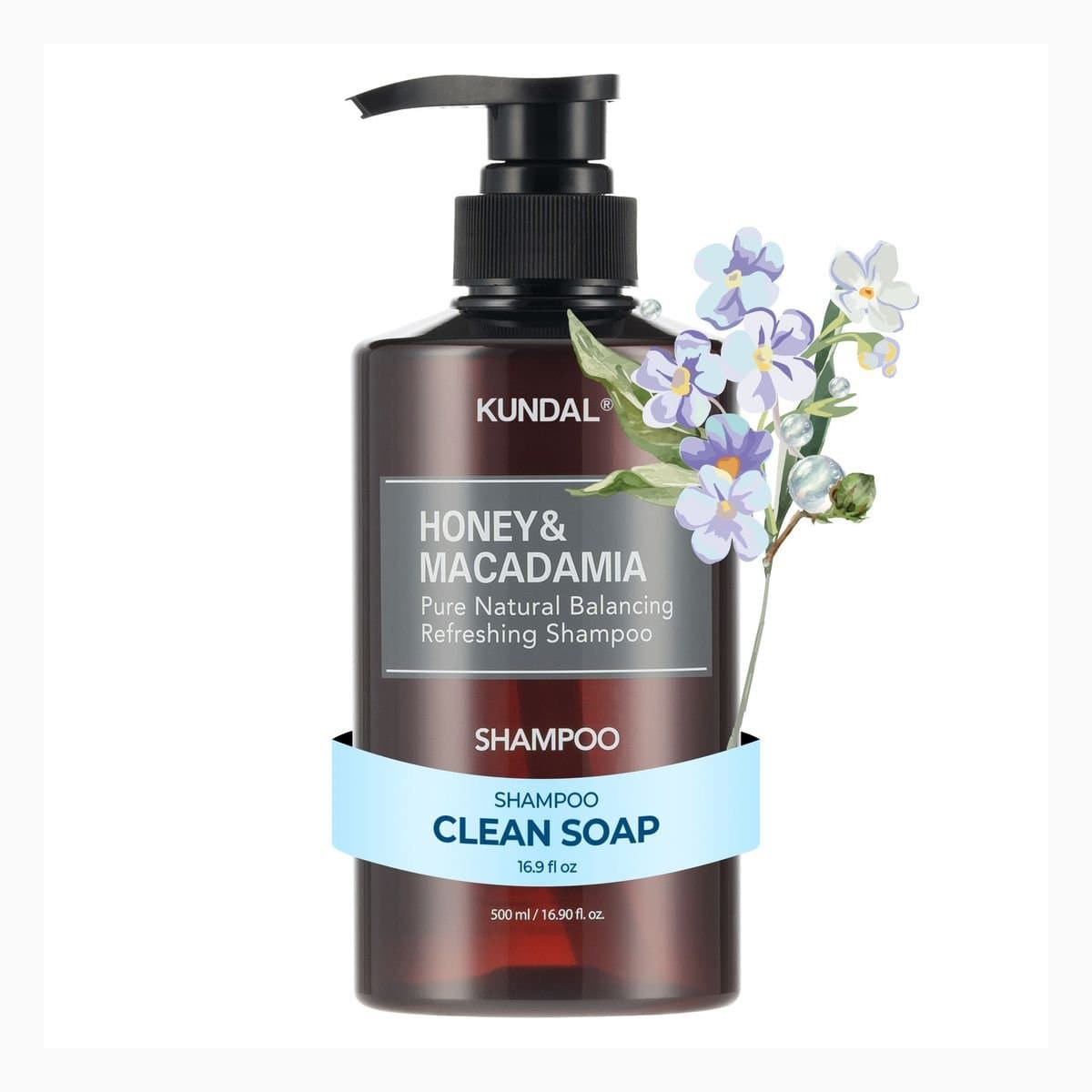 HONEY & MACADAMIA NATURE SHAMPOO 500ML - CLEAN SOAP