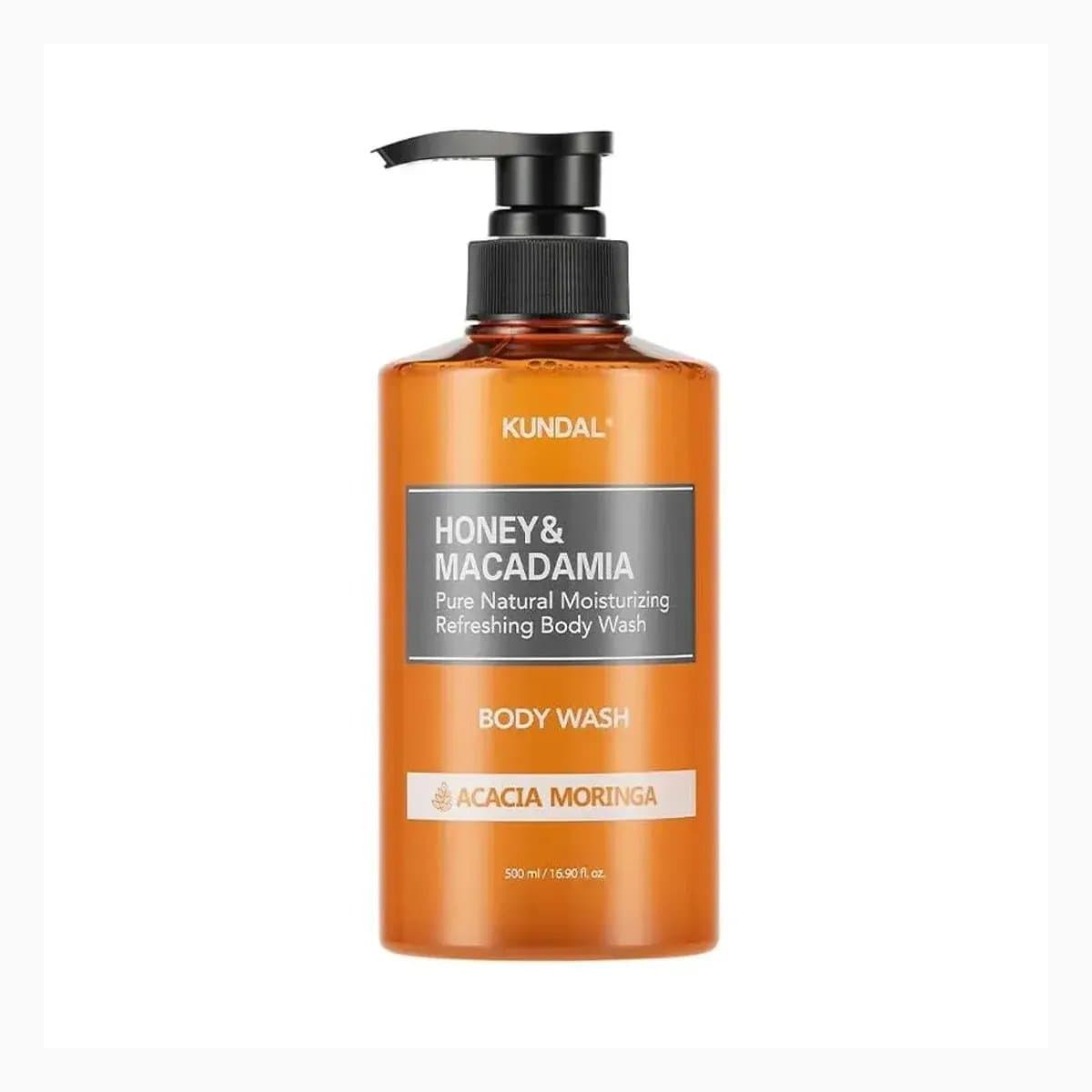 HONEY & MACADAMIA PURE BODY WASH 500ML - ACACI MORINGA
