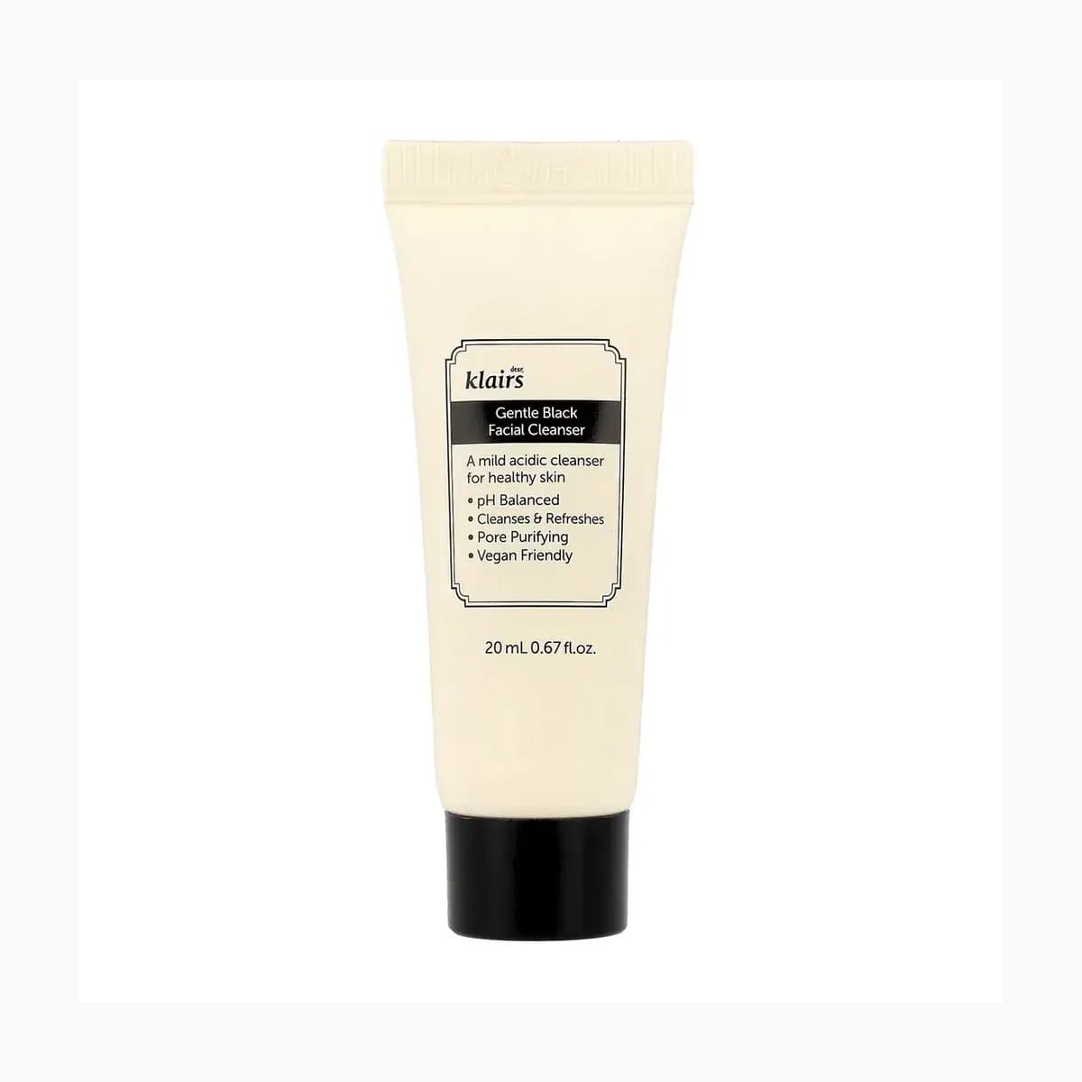 Dear, Klairs Gentle Black Facial Cleanser 20 mL