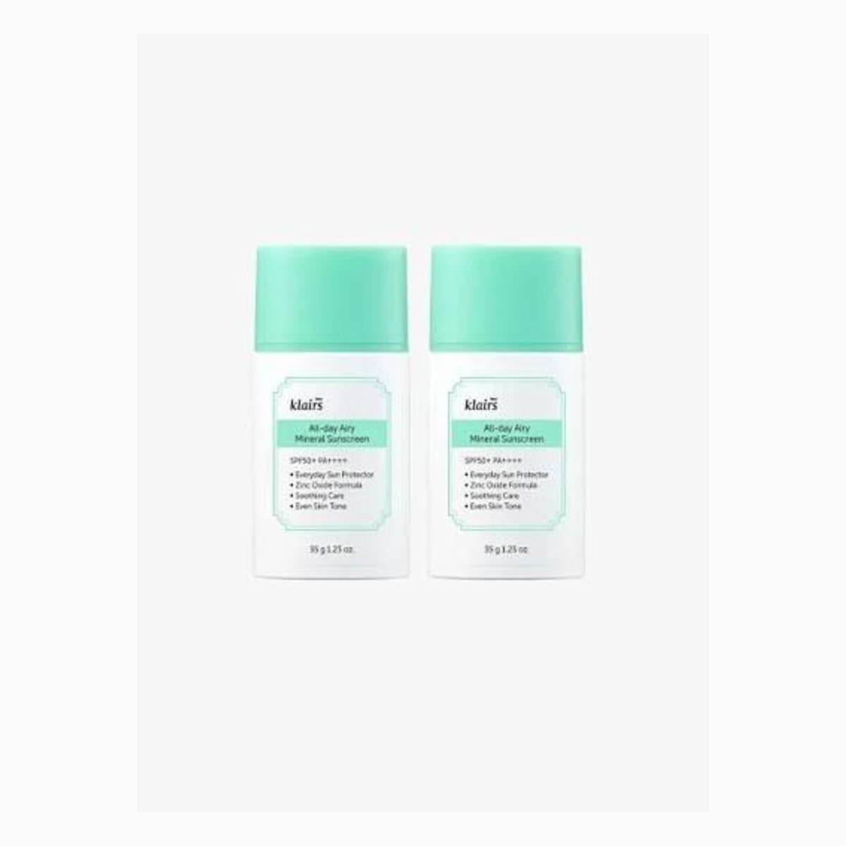 Dear, Klairs All-day Airy Mineral Sunscreen 35 g 1+1 Special set