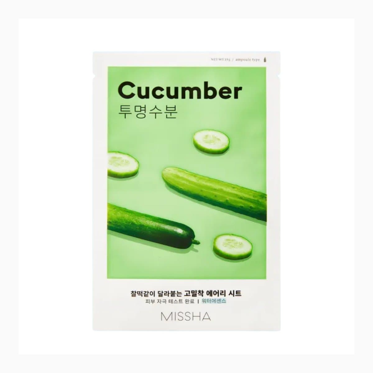 MISSHA AIRY_FIT_SHEET_MASK_[CUCUMBER]