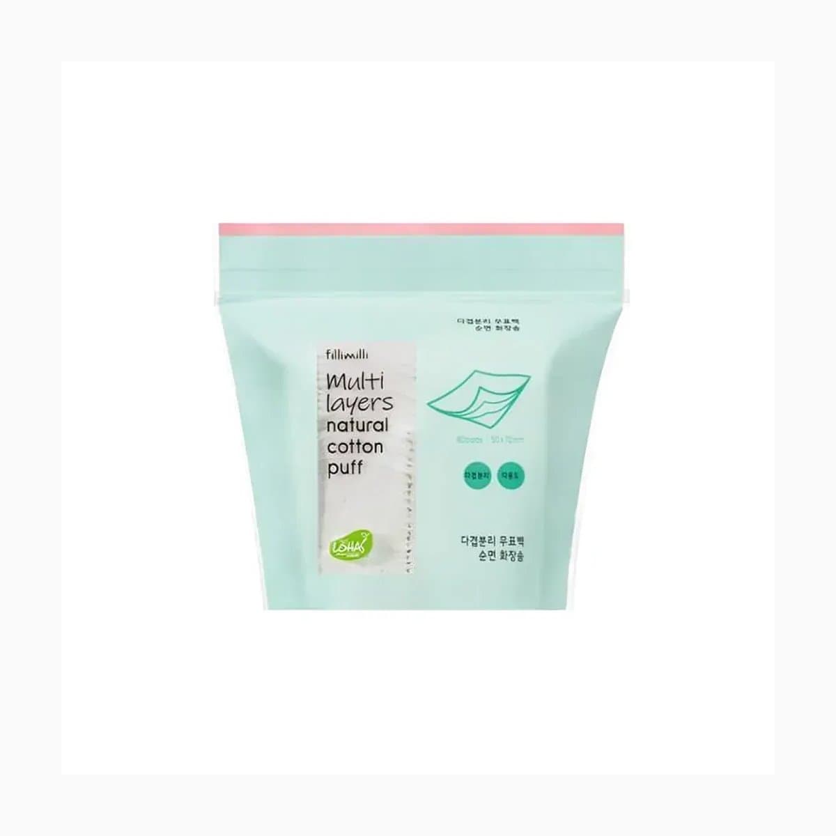 Fillimilli MULTI LAYER NATURAL COTTON PUFF 80P