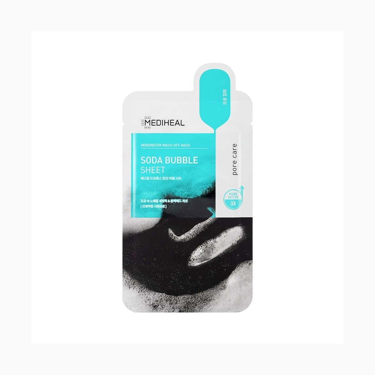 MEDIHEAL Pore-Tox Carbonated Bubble Sheet Mask *10 (Ver.2)
